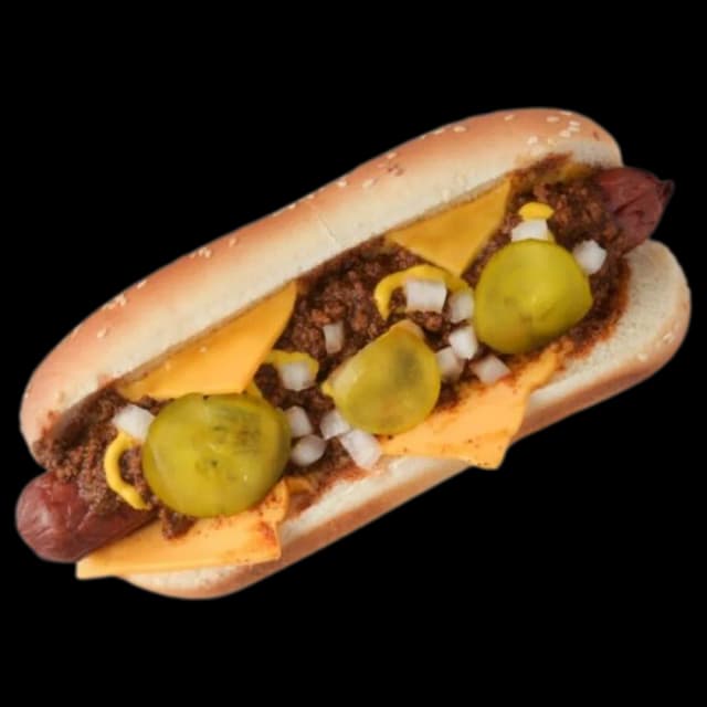 Cheese Dog hot dog at Junior's Restaurant, Winnipeg